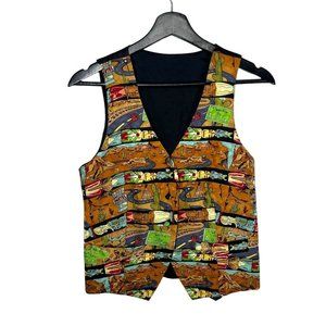 Vintage 90s Arizona Scene Button Up Vest Small